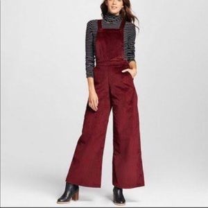 Xhilaration red cord wide flare pant jumpsuit